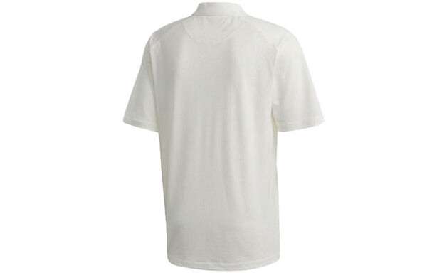 Футболка men's y-3 solid color logo polo shirt white Adidas, белый — фото 3