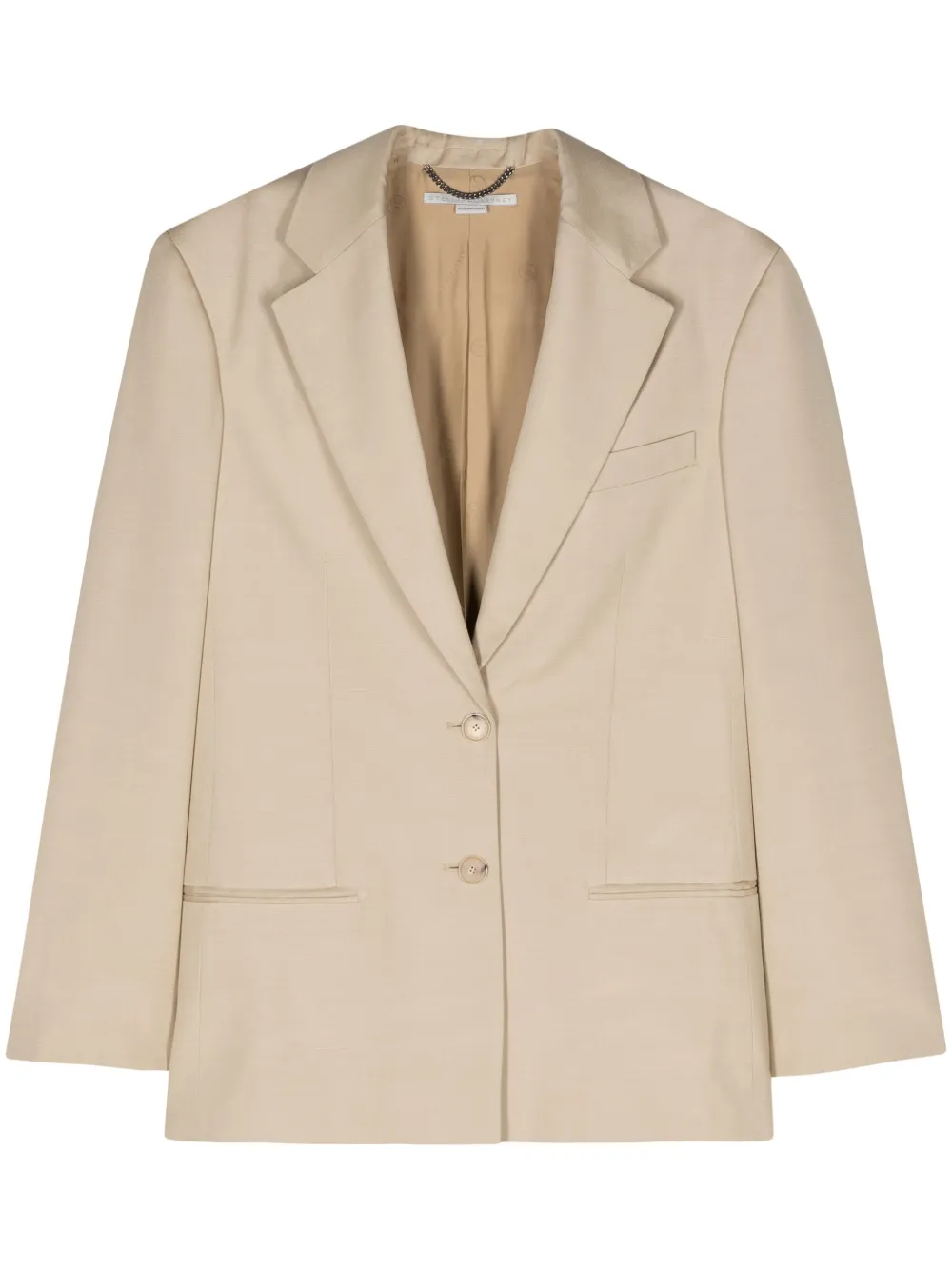 

Однобортный блейзер STELLA MCCARTNEY, нейтральный
