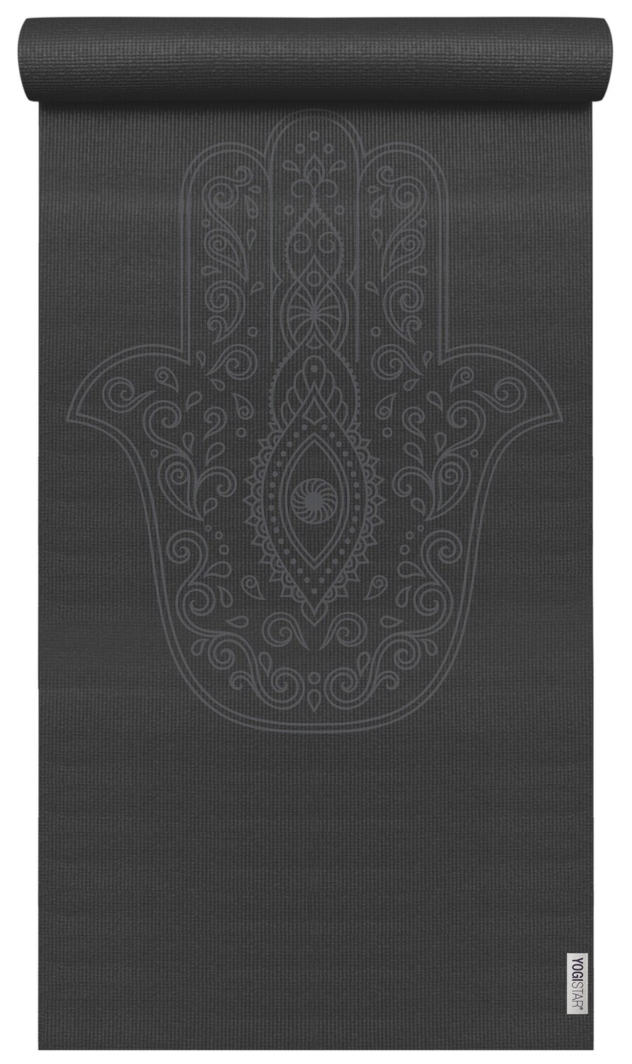 

Коврик для фитнеса YOGISTAR.COM Mat Basic Art Collection Hand Of Fatima, черный