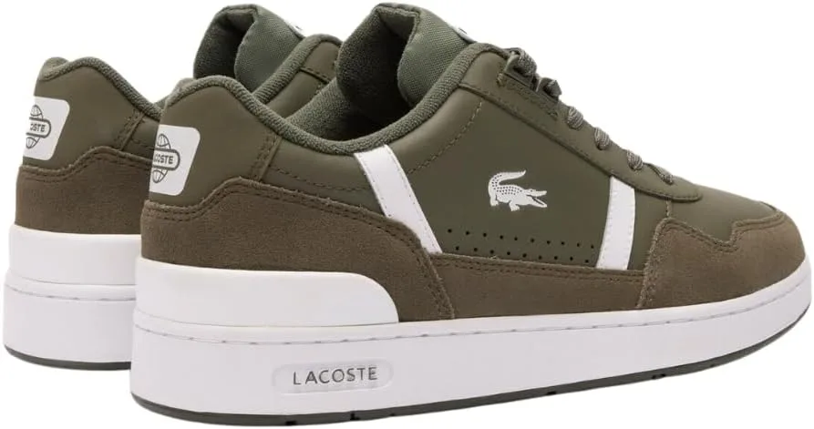 Мужские низкие кроссовки Lacoste T-Clip 223 6 SMA, Мужская низкая обувь, белый/хаки — фото 3