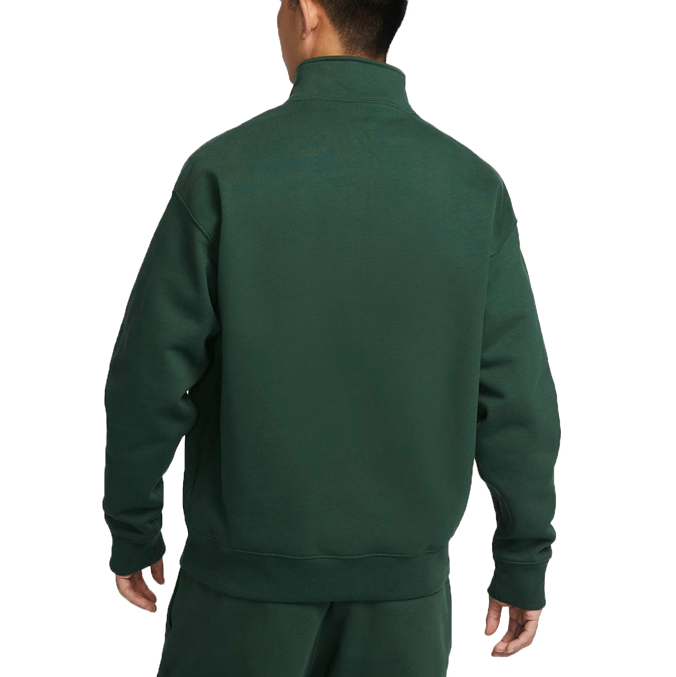 Спортивная толстовка Nike Solo Swoosh 1/4 Zip Sweatshirt (Asia Sizing) 'Green' DQ5210-323, зеленый — фото 2