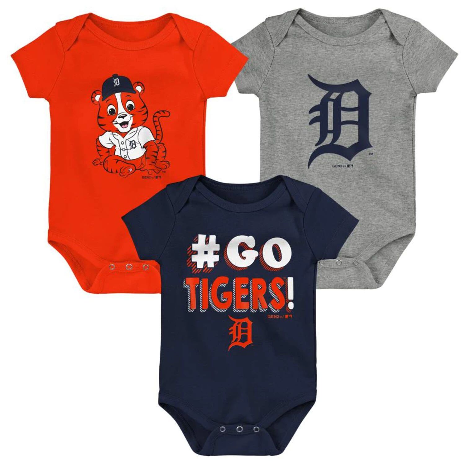 

Набор боди для младенцев темно-синего/оранжевого/серого цвета Detroit Tigers Born To Win, состоящий из 3 шт. Outerstuff, Синий, Набор боди для младенцев темно-синего/оранжевого/серого цвета Detroit Tigers Born To Win, состоящий из 3 шт. Outerstuff