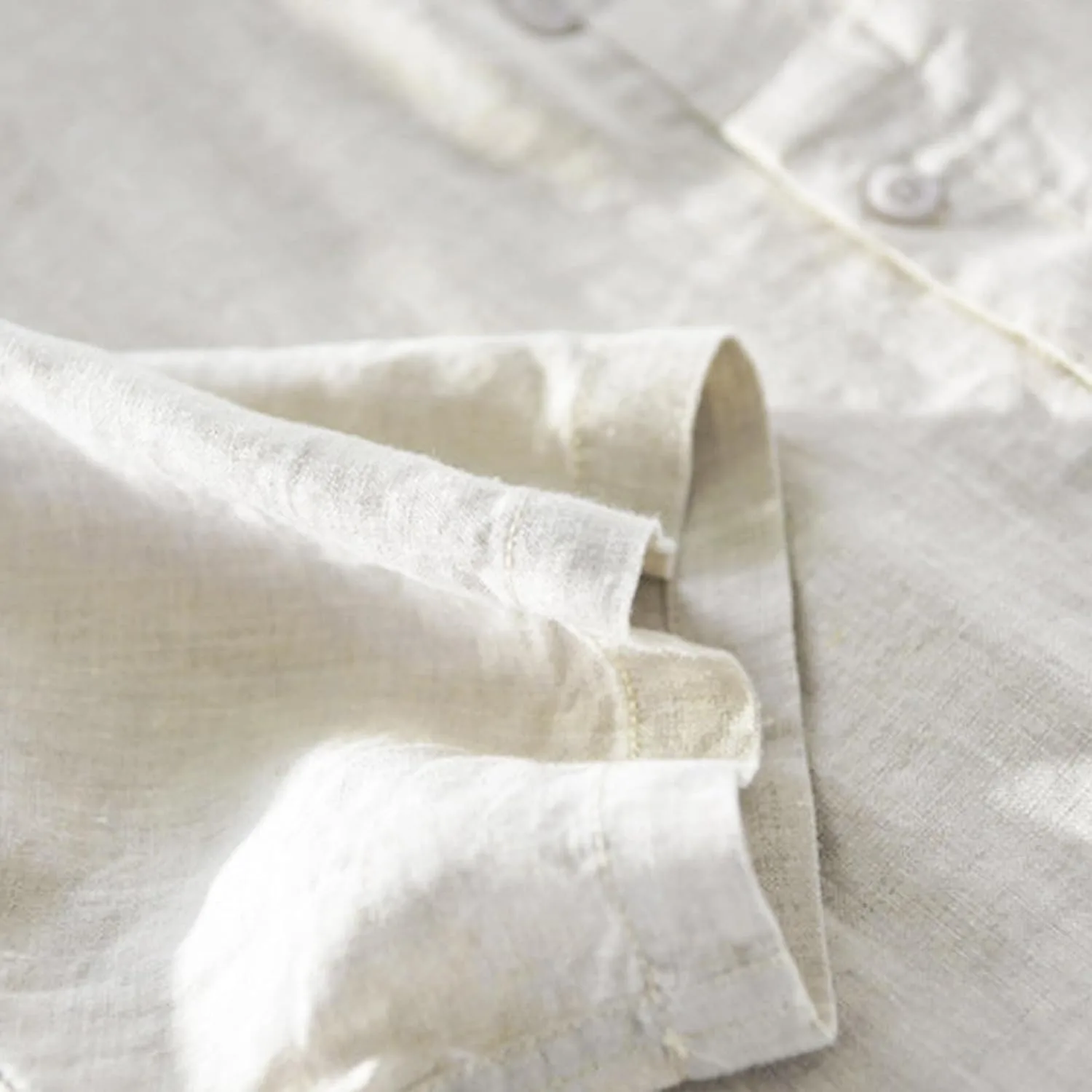 Мужская летняя рубашка на пуговицах Cotton Linen — фото 3