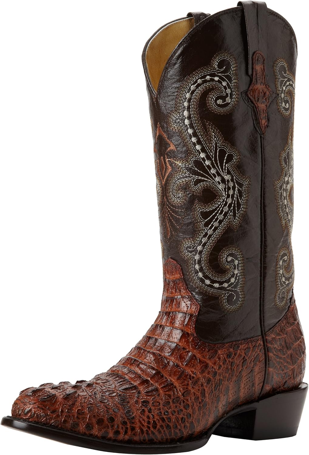 

Мужские вестерн-ботинки Ferrini с принтом крокодила и закругленным носком Ferrini Italia, черный