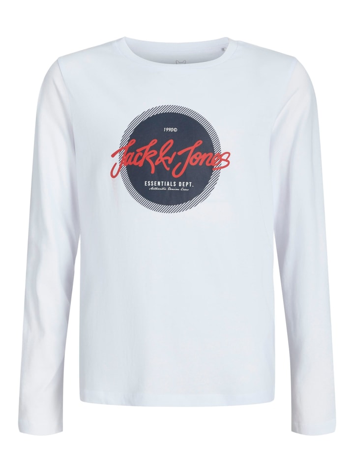 

JACK & JONES Junior Футболка с длинными рукавами JJURBAN TEE LS CREW NECK JNR белого цвета