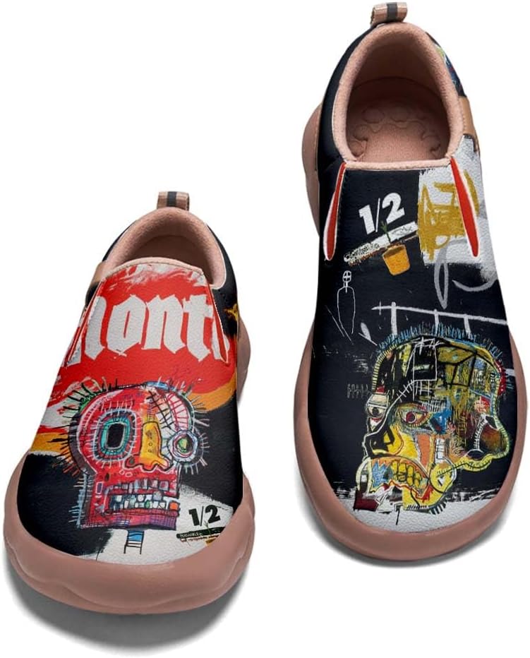 

Мужские кроссовки с граффити, слипоны для повседневной прогулки и путешествий, легкие удобные лоферы Onehorse, Graffiti_17