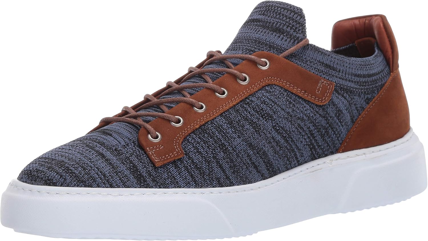 

Мужские кроссовки Brothers United из легкой трикотажной кожи с технологичным дизайном, Navy Lux Knit/Cognac Nubuck