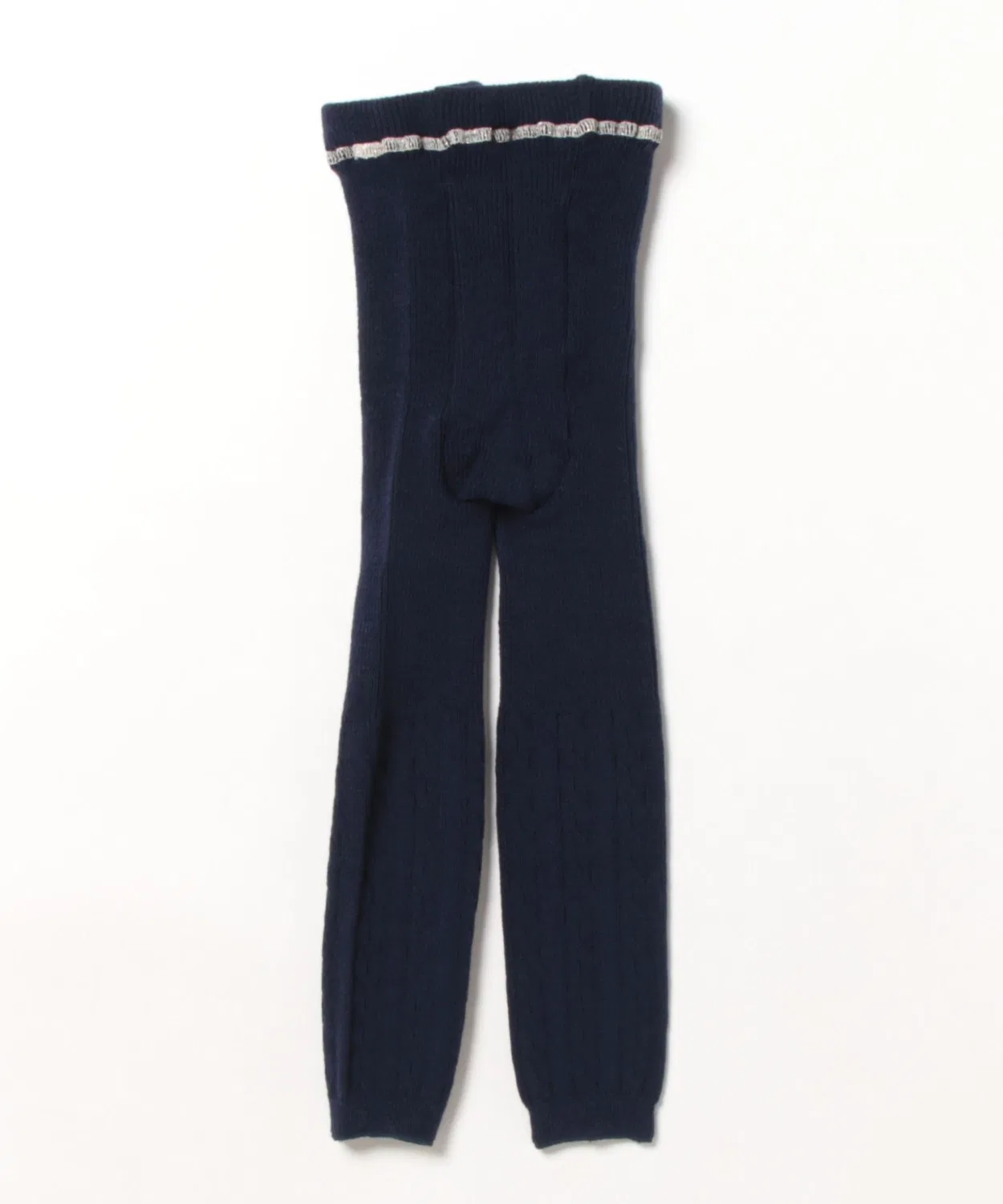 Леггинсы вязаные cable knit детские MR тёмно-синие — фото 2