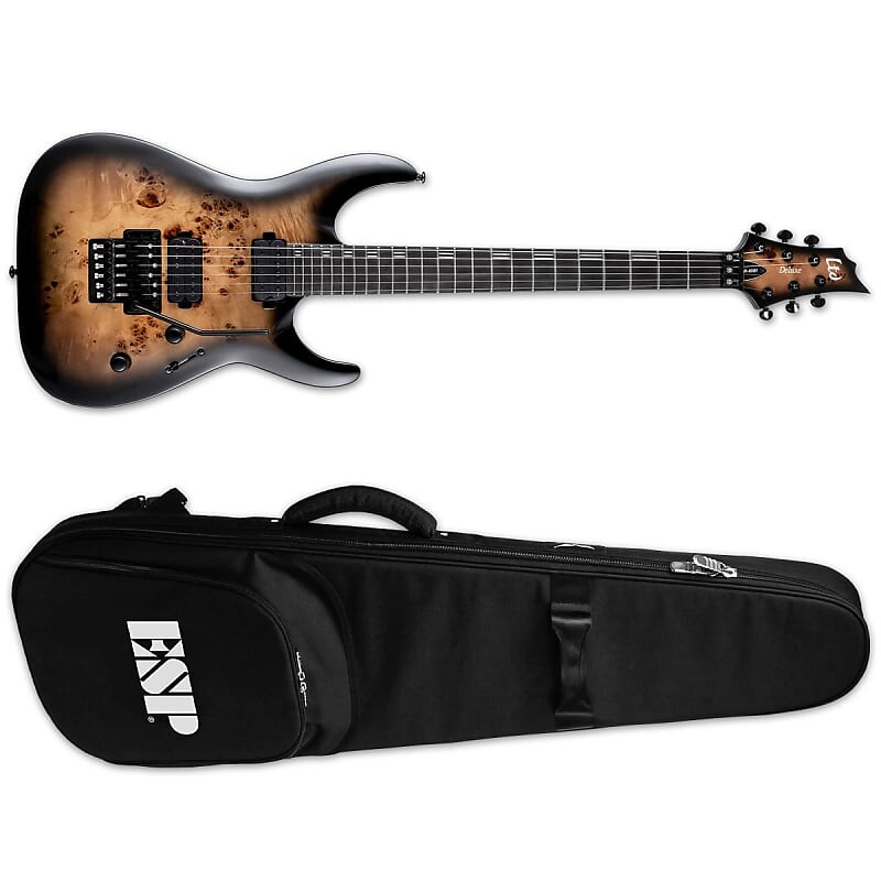 

Электрогитара ESP LTD H-1001FR Burled Poplar Black Natural Burst + ESP TKL Premium Gig Bag H-1001 FR