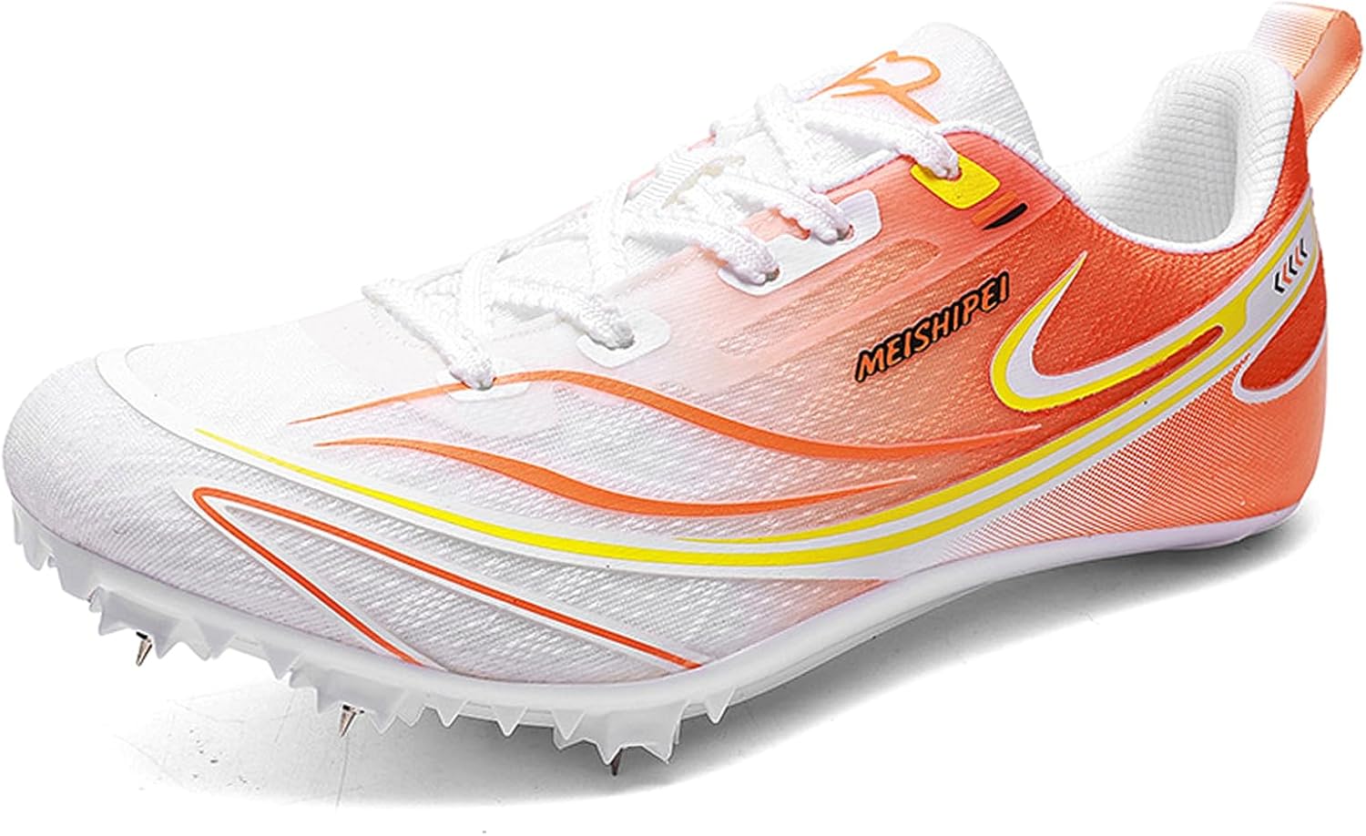 

Легкоатлетические кроссовки для мужчин и женщин, для бега, прыжков и спринта, 7 шипов, дышащие профессиональные спортивные обувь Hiuzylqx, белый