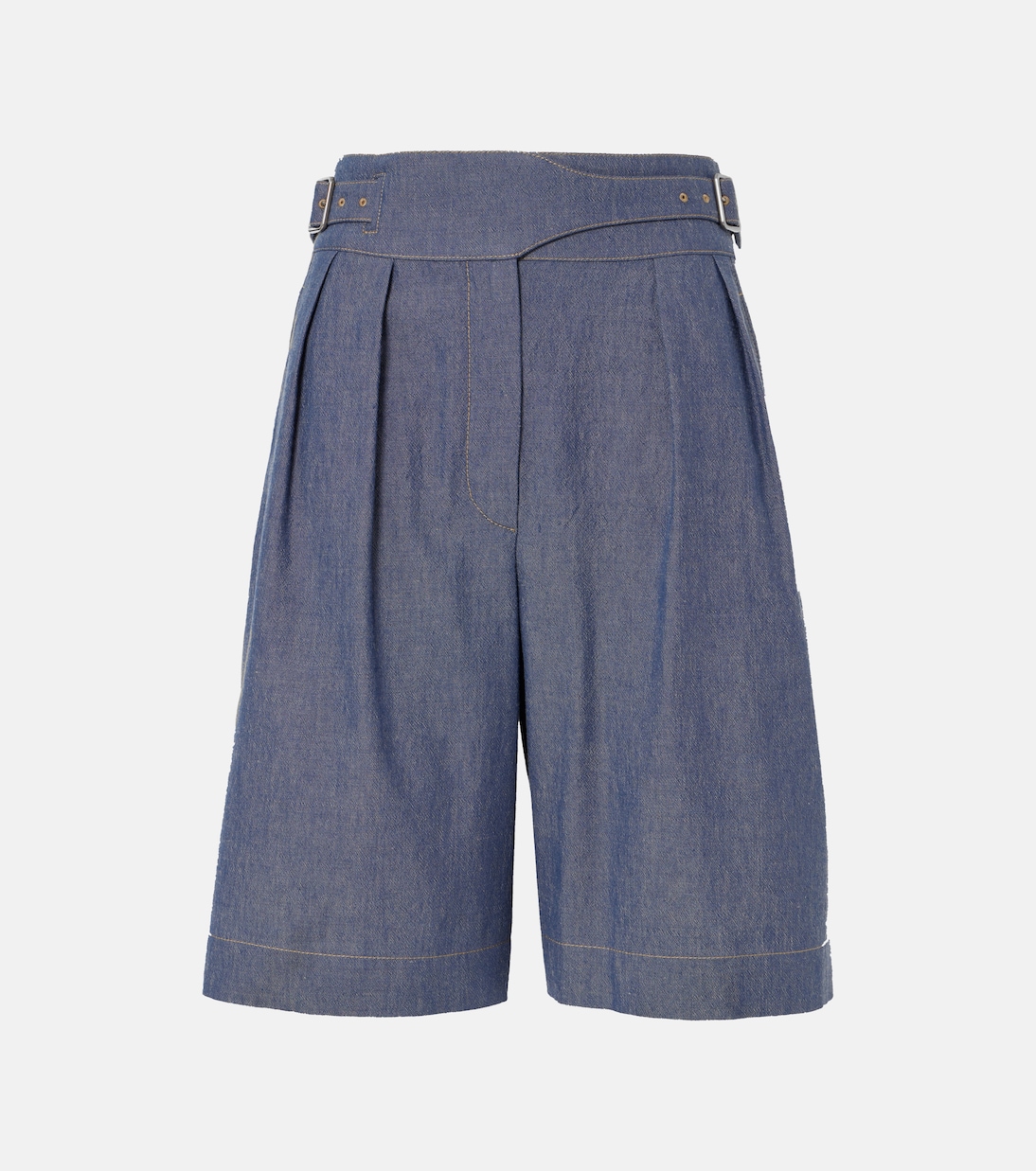 

Бермуды Valmar из хлопкового шамбрэя Loro Piana, Chambray Blue