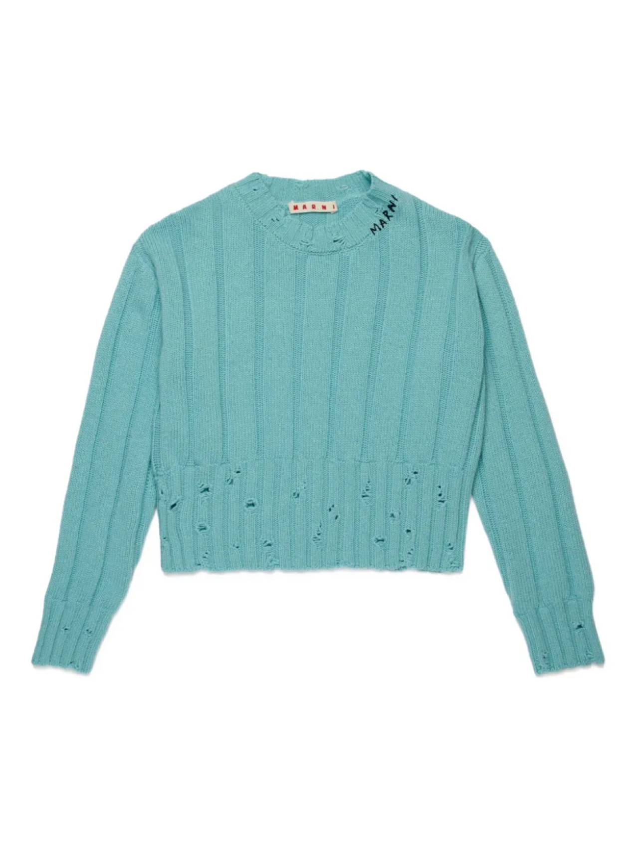 

Детский свитер с вышитым логотипом Marni Marni Kids, синий