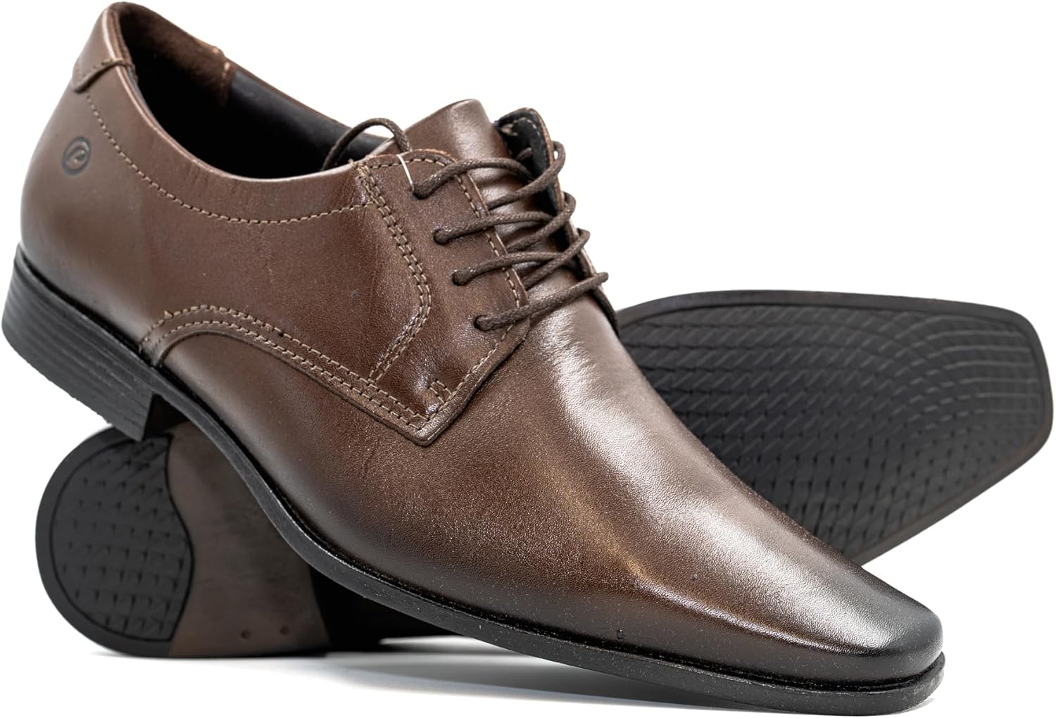 

Мужские классические туфли PEGADA из натуральной кожи, стиль оксфорд, стелька с эффектом памяти, классический деловой стиль, модель 127003, без шнурков, коричневый