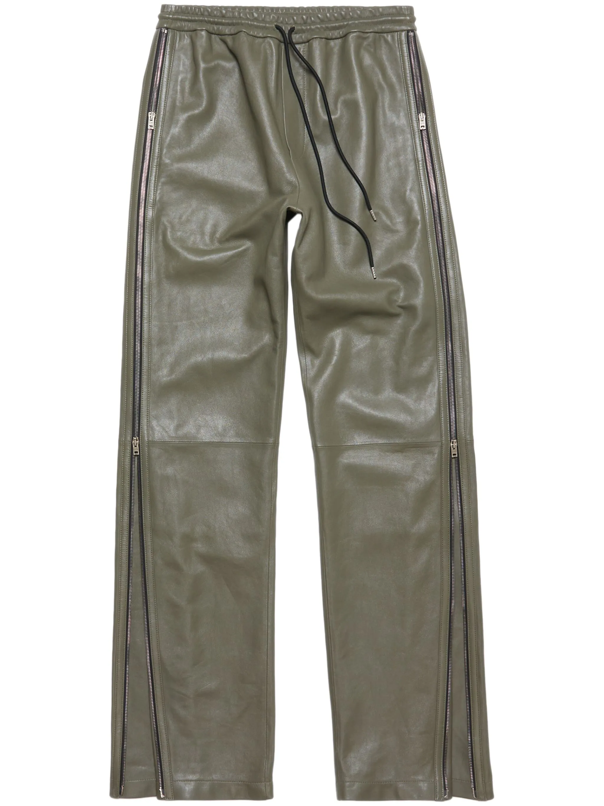 

Кожаные брюки Acne Studios, зеленый