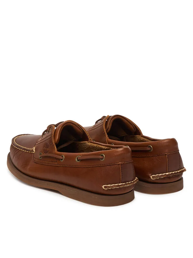 Timberland Мокасины Classic Boat с двумя люверсами TB0A232XF741, коричневые — фото 3