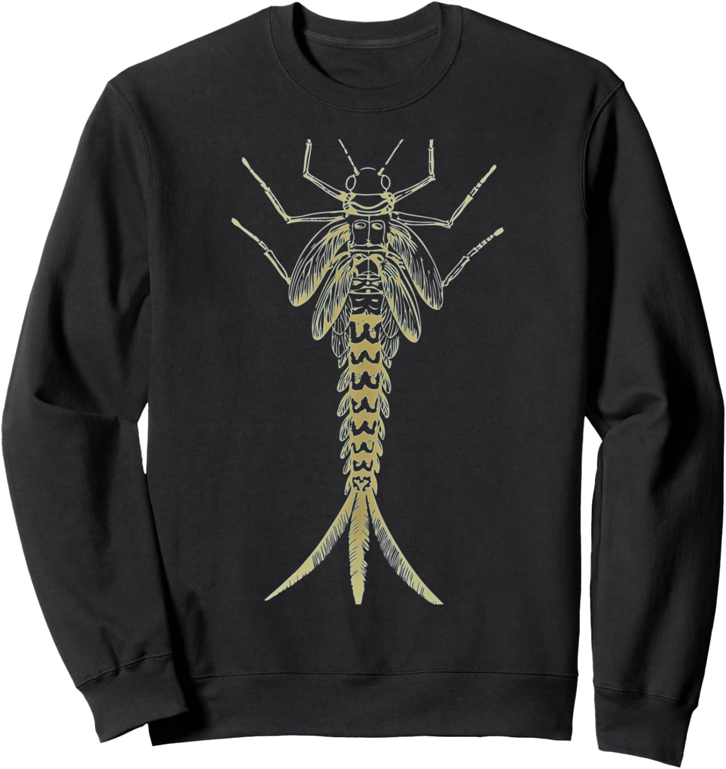 

Футболка для нахлыстовой рыбалки Fly Dam Cell Nymph Bug Insect Shirt, Buyu Trainer, черная Black Fly Creations