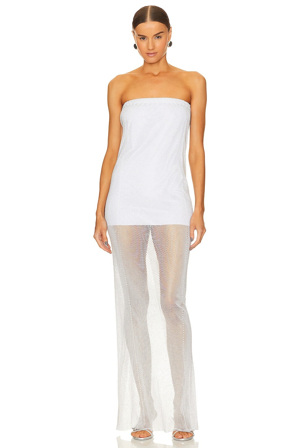 

Платье макси Santa Brands Maxi Dress With Open Shoulders, белый