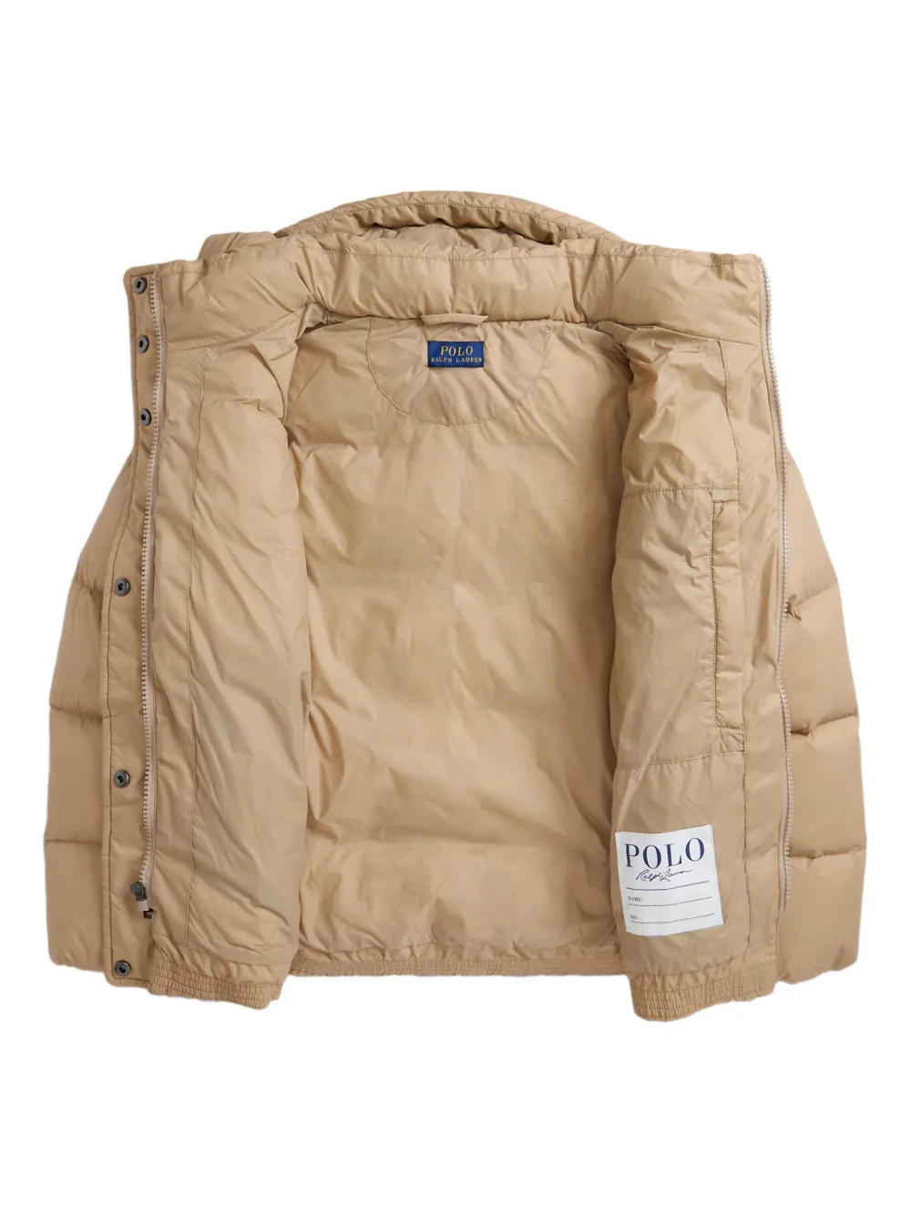 

Пуховик с капюшоном POLO RALPH LAUREN KIDS, коричневый