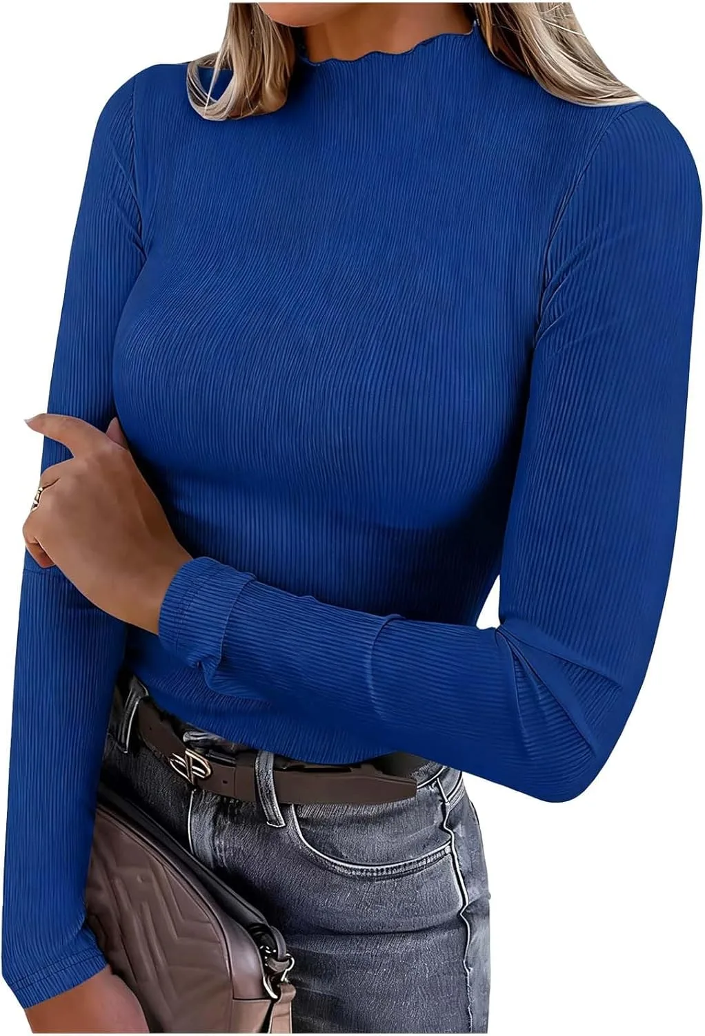 

Легкий свитер для женщин с воротником-стойкой Furundly