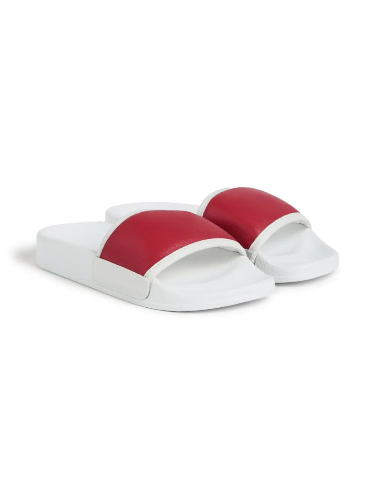 

Brunello Cucinelli Kids шлепанцы из кожи наппа, красный