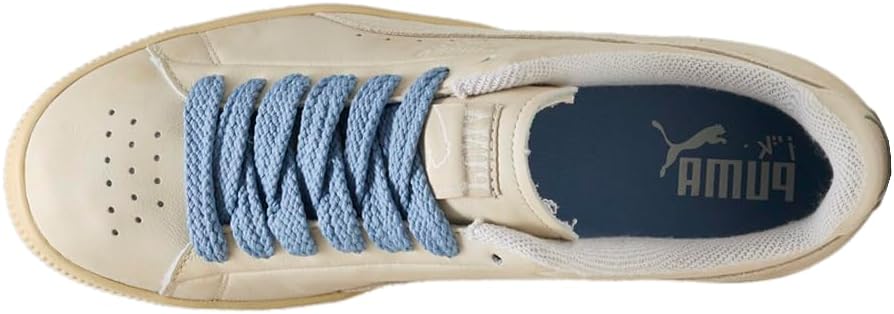 Мужские кроссовки PUMA Clyde Nostalgia на шнуровке - повседневные, слоновая кость, слоновая кость — фото 4