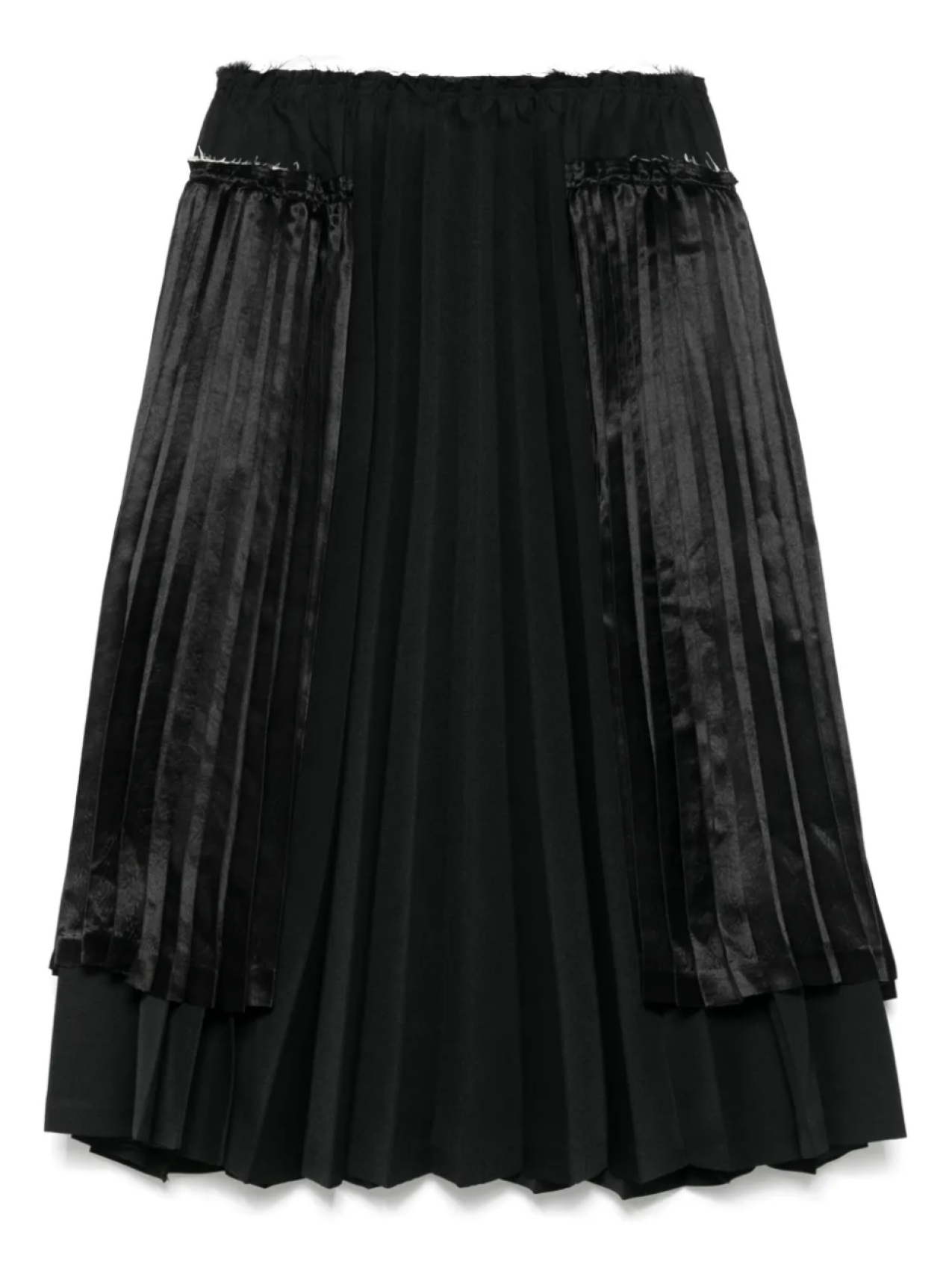 

Плиссированная юбка миди Black Comme Des Garçons, черный