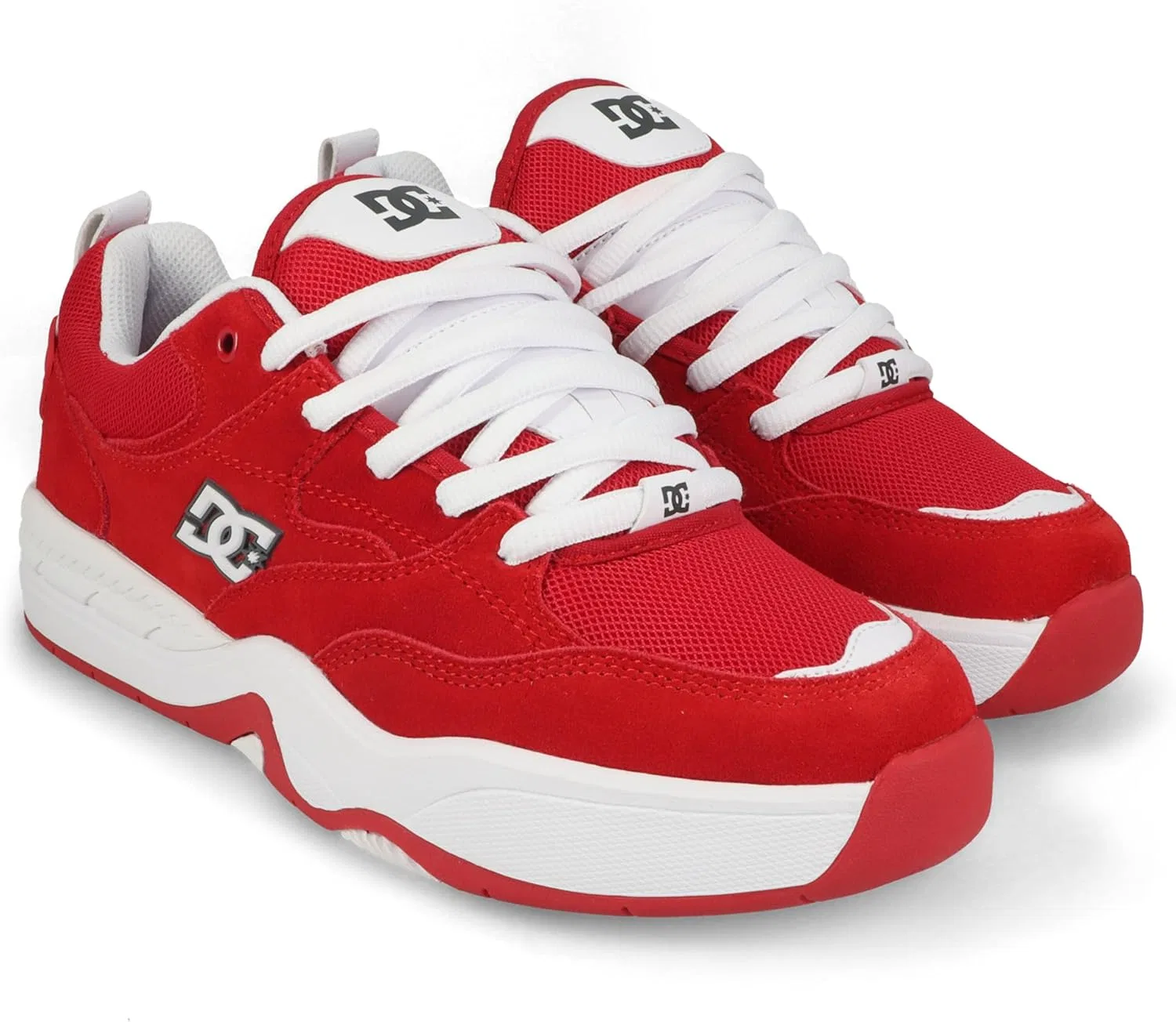 Кроссовки для скейтбординга DC, мужские, цвет Red/White/Black