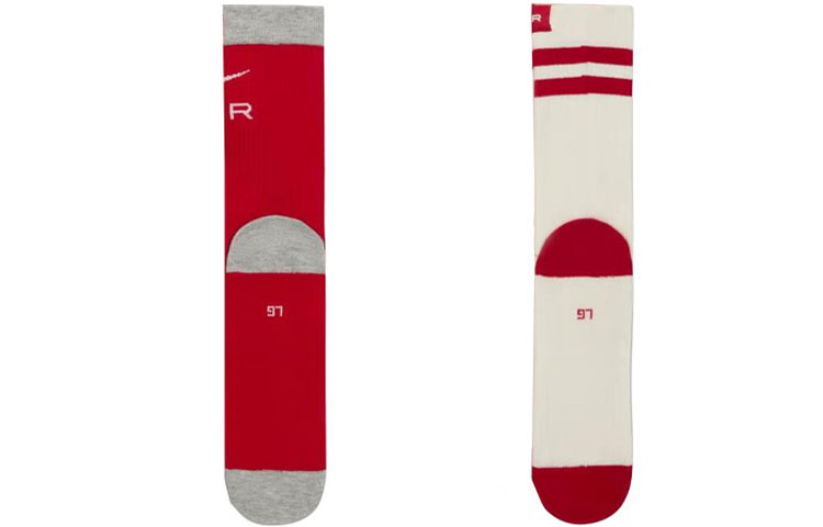 Повседневные носки Mid-Calf Unisex, 2 пары Nike, 2 pack (белый+красный) — фото 3
