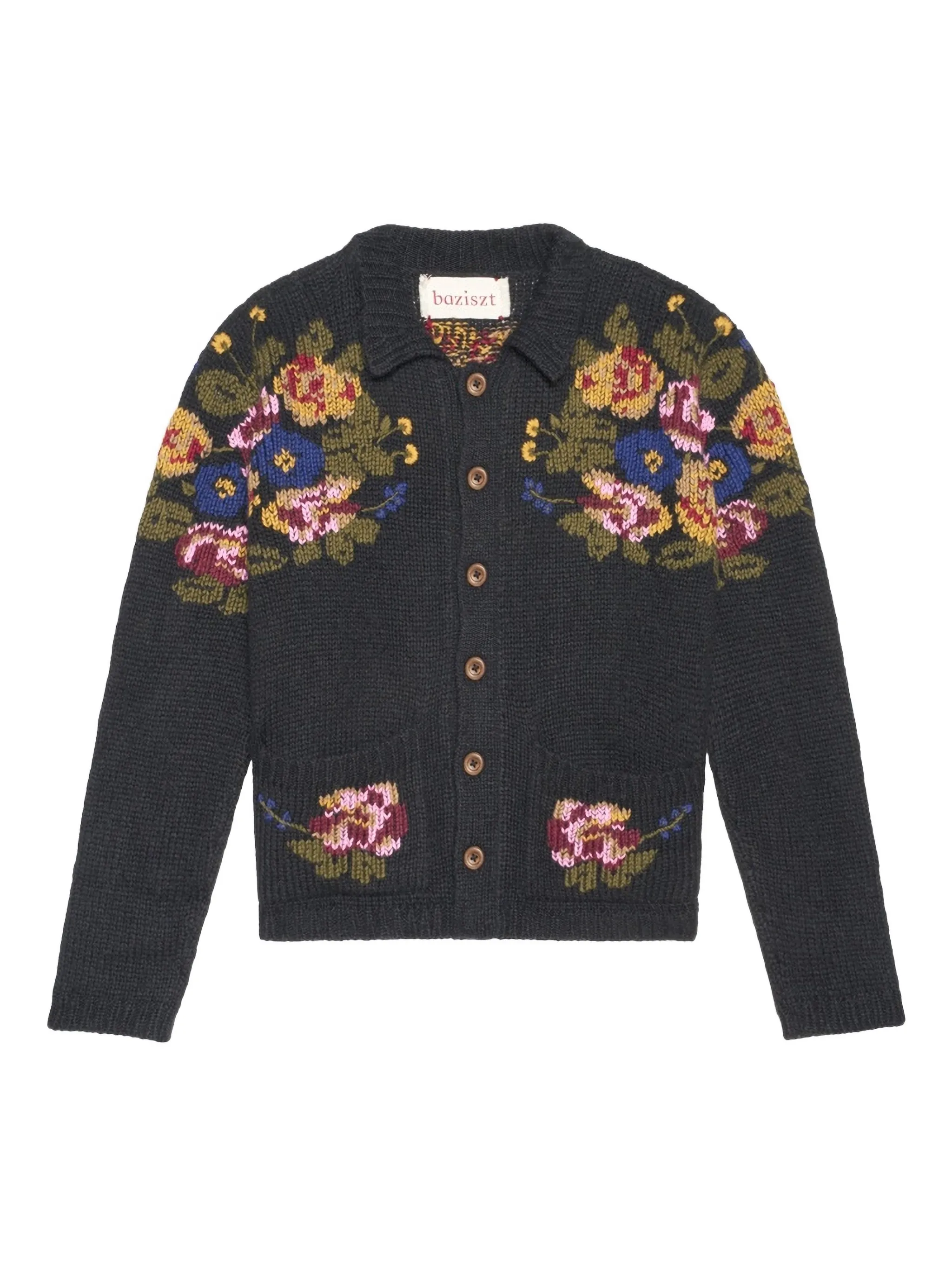 

Кардиган nissan в цветочек Baziszt, черный