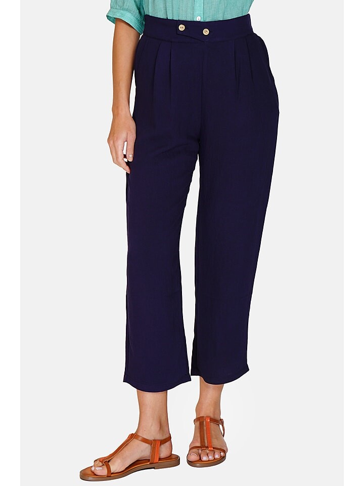 

Тканевые брюки Le Jardin du Lin, темно-синий