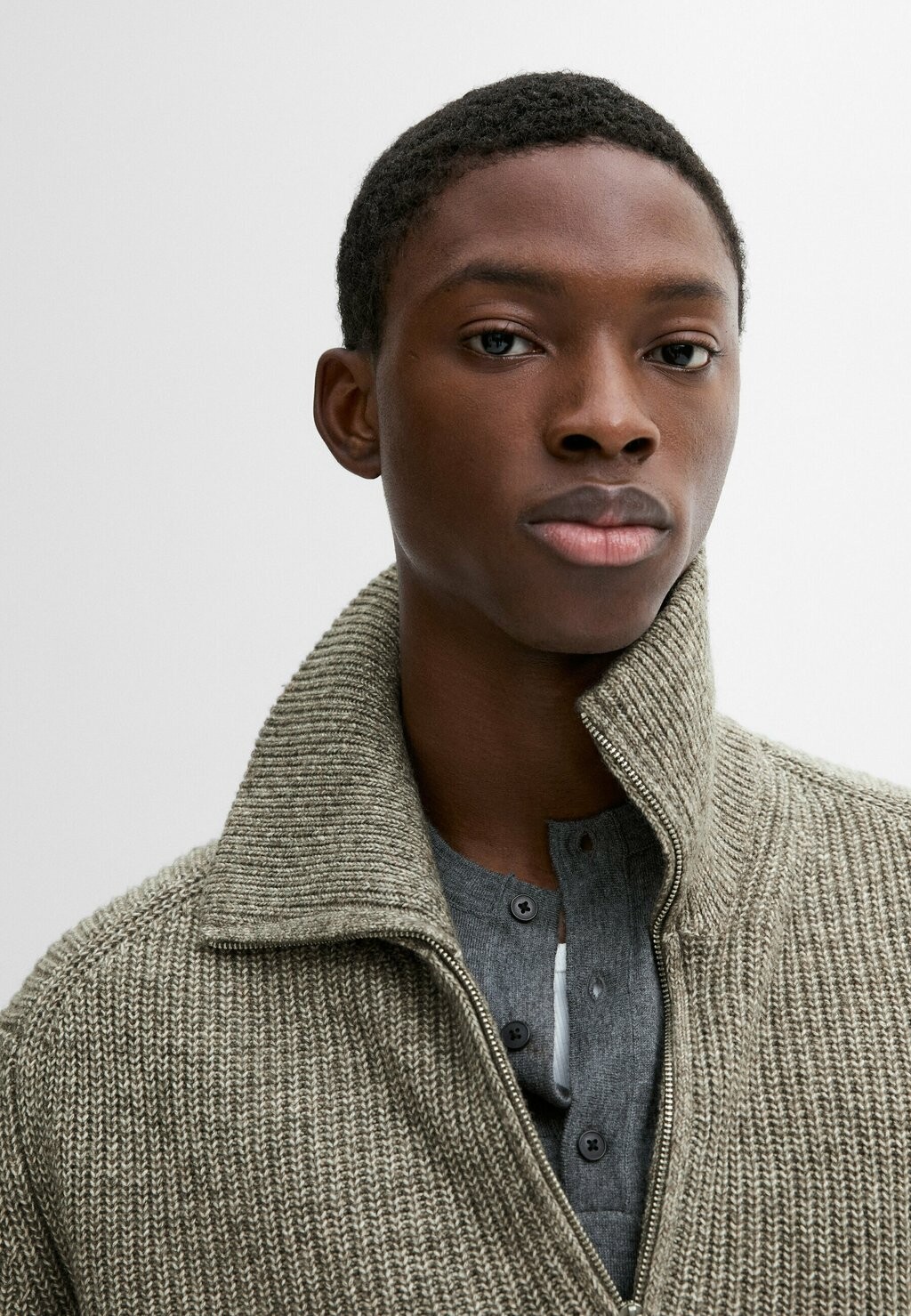 

Джемпер MOCK NECK Massimo Dutti, коричневый