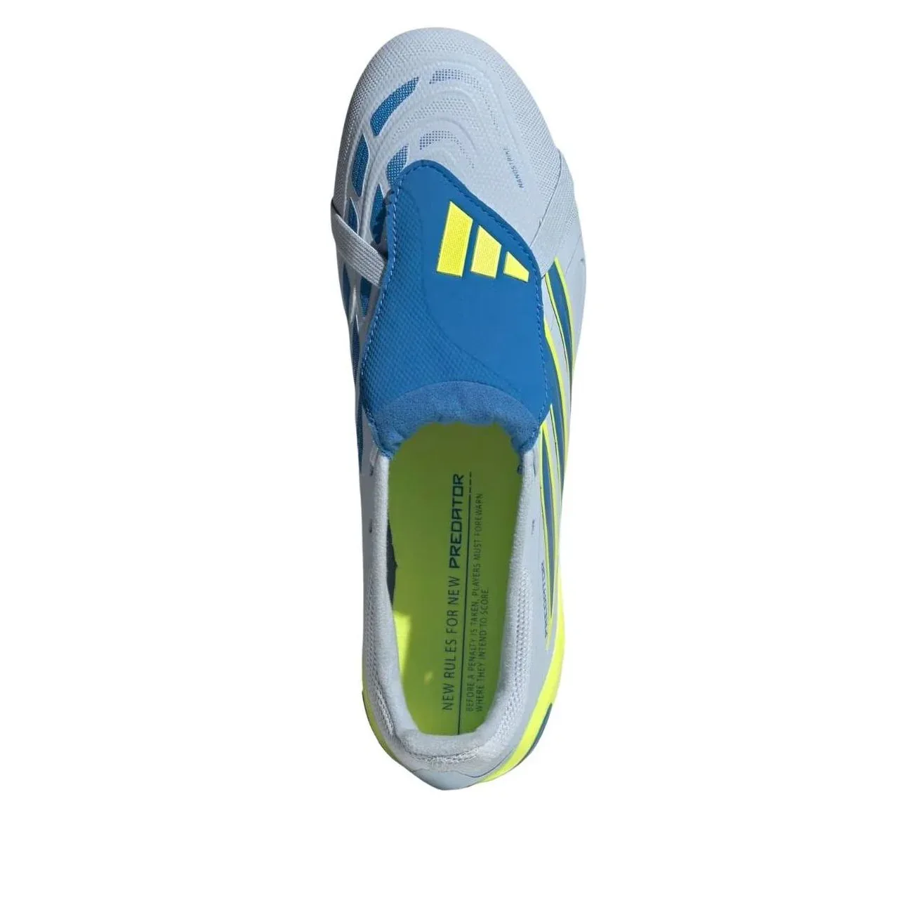 Футболка Adidas Predator League Fold-Over Tongue FG 'Crystal Sky Ray Blue Solar Yellow' — фото 2