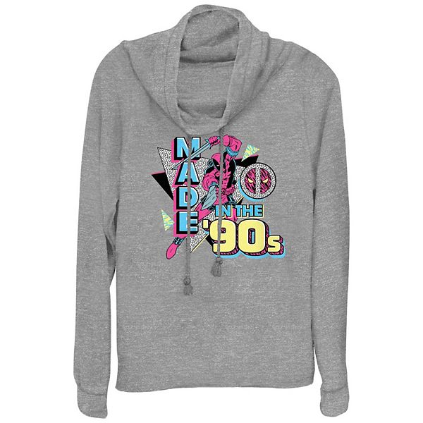 

Женская футболка с принтом Deadpool 90-х, легкая, с длинным рукавом Marvel