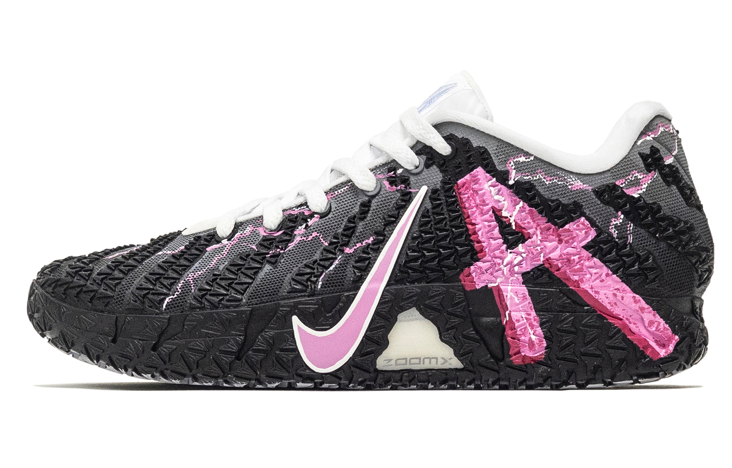 

Nike Баскетбольные кроссовки Ja Morant 3 Lightning Neon Abrasion Resistant Low top Unisex черные розовые