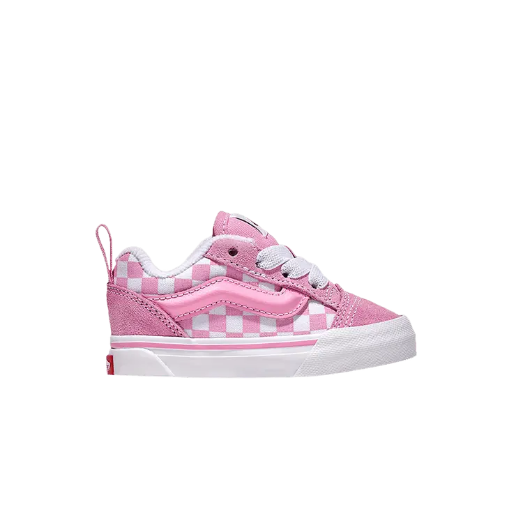 

Кроссовки Vans Knu-Skool Toddler Checkerboard - Prism Pink White, розовый