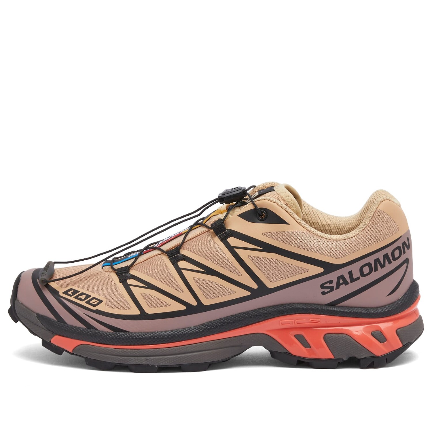 

Кроссовки Salomon Xt-6, цвет Hazelnut, Quail & Living Coral