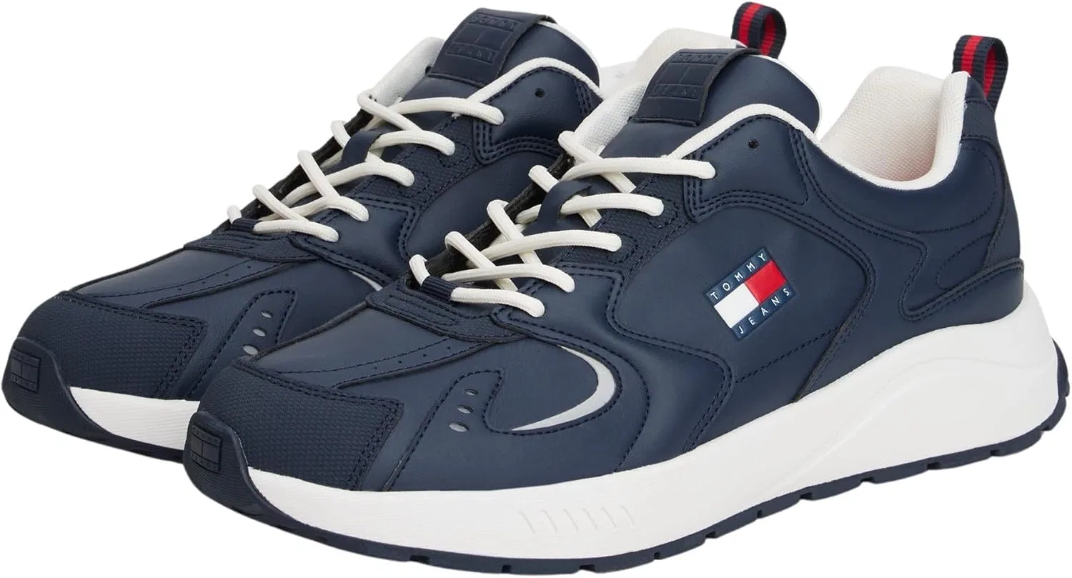 Кроссовки Tommy Jeans Herren Runner с логотипом, Blue Dark Night Navy — фото 4
