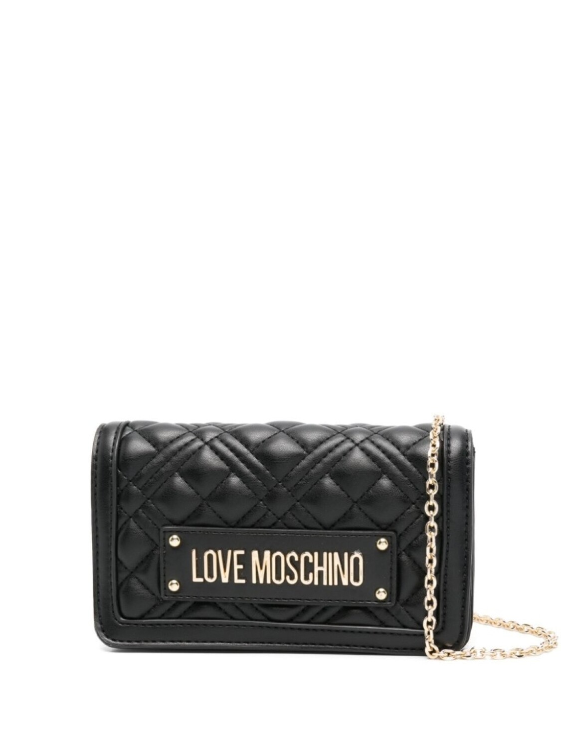 

Love Moschino клатч с логотипом, красный