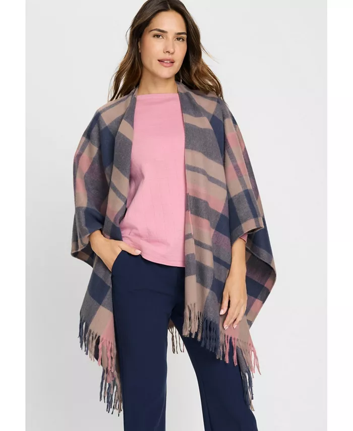 

Сумка Plaid Cape with Fringe Olsen, розовый