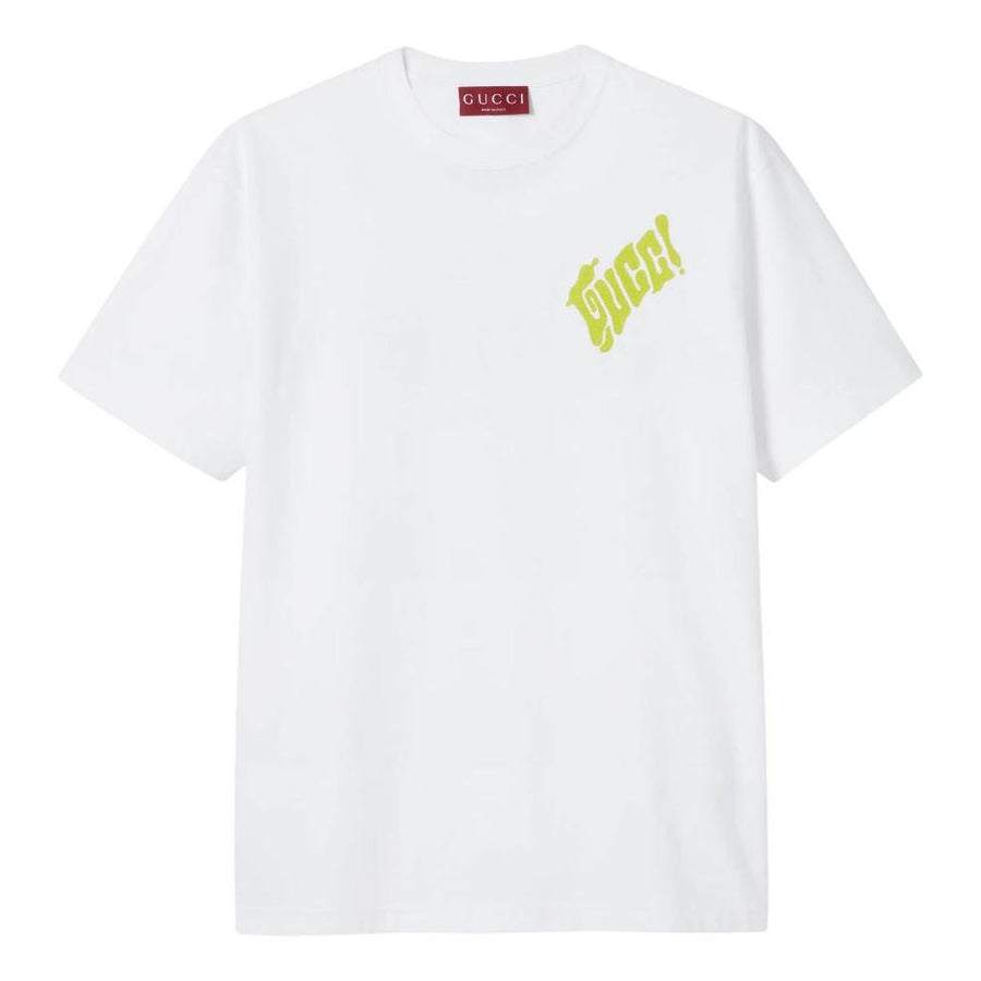 

Футболка Gucci Logo Cotton Jersey T-shirt 'White', белый