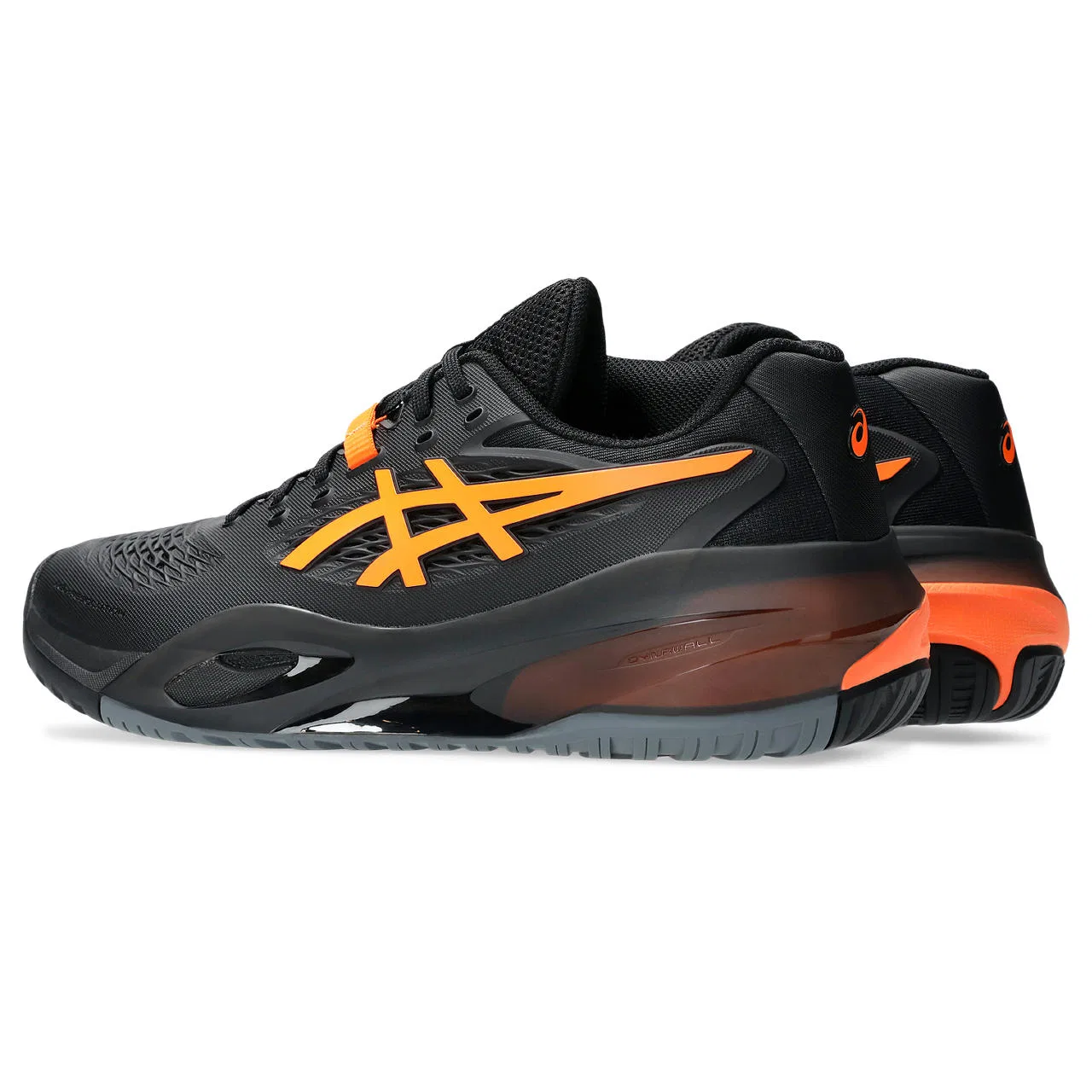 Мужские теннисные кроссовки «GEL-Resolution 10» от ASICS, Black/Shocking Orange — фото 2