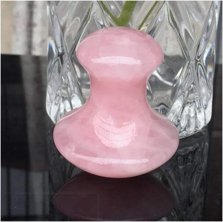 Массажный роллер из розового кварца Mushroom Shape 60mm Stonestory — фото 2