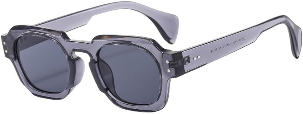 

Женские солнцезащитные очки с прозрачными линзами цвета океана и защитой от УФ-излучения UV400, мужские очки с заклепками в стиле панк для занятий спортом на открытом воздухе, бега и верховой езды generic, Grey Grey