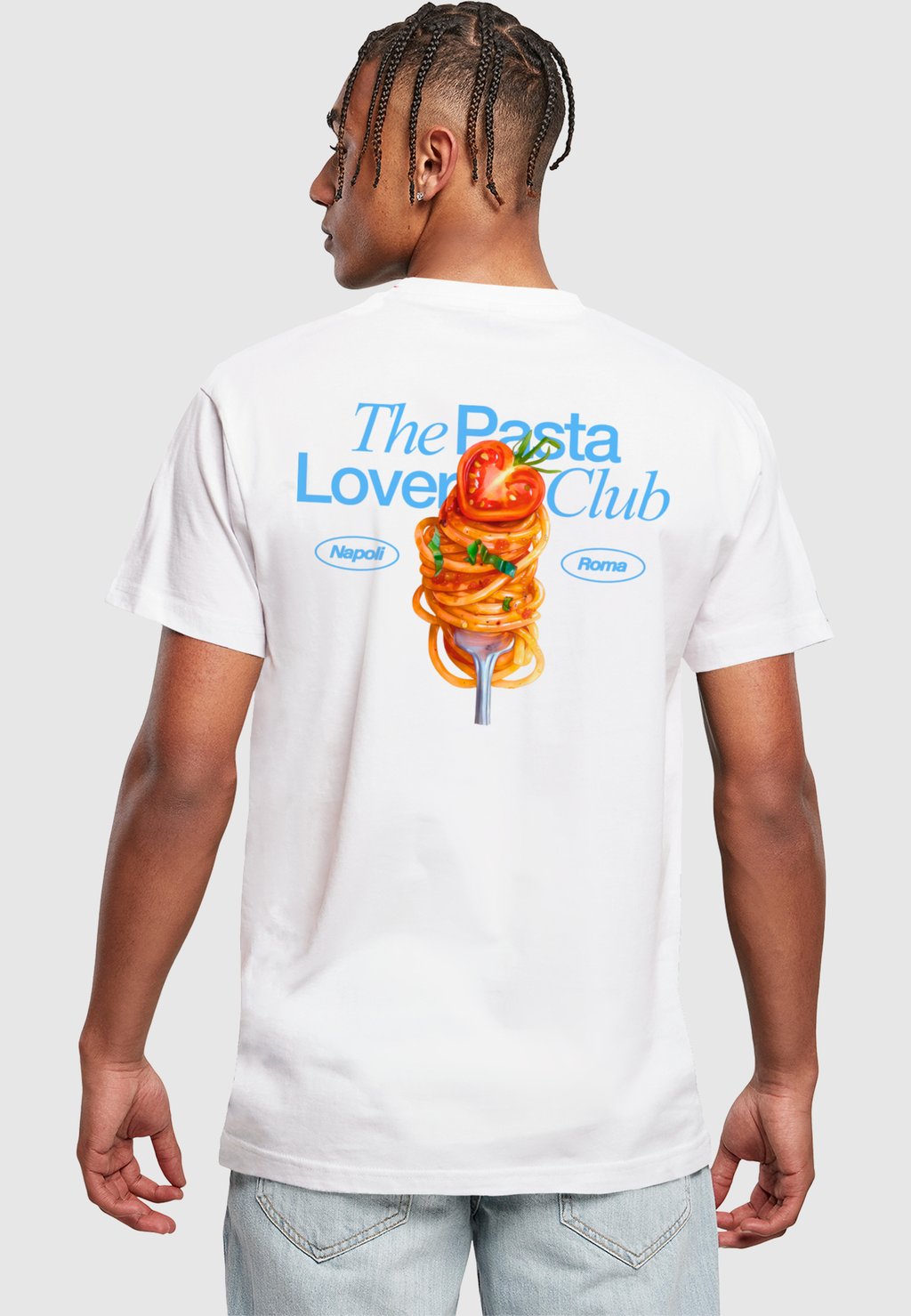 

Футболка с принтом THE PASTA LOVER CLUB Mister Tee, белый