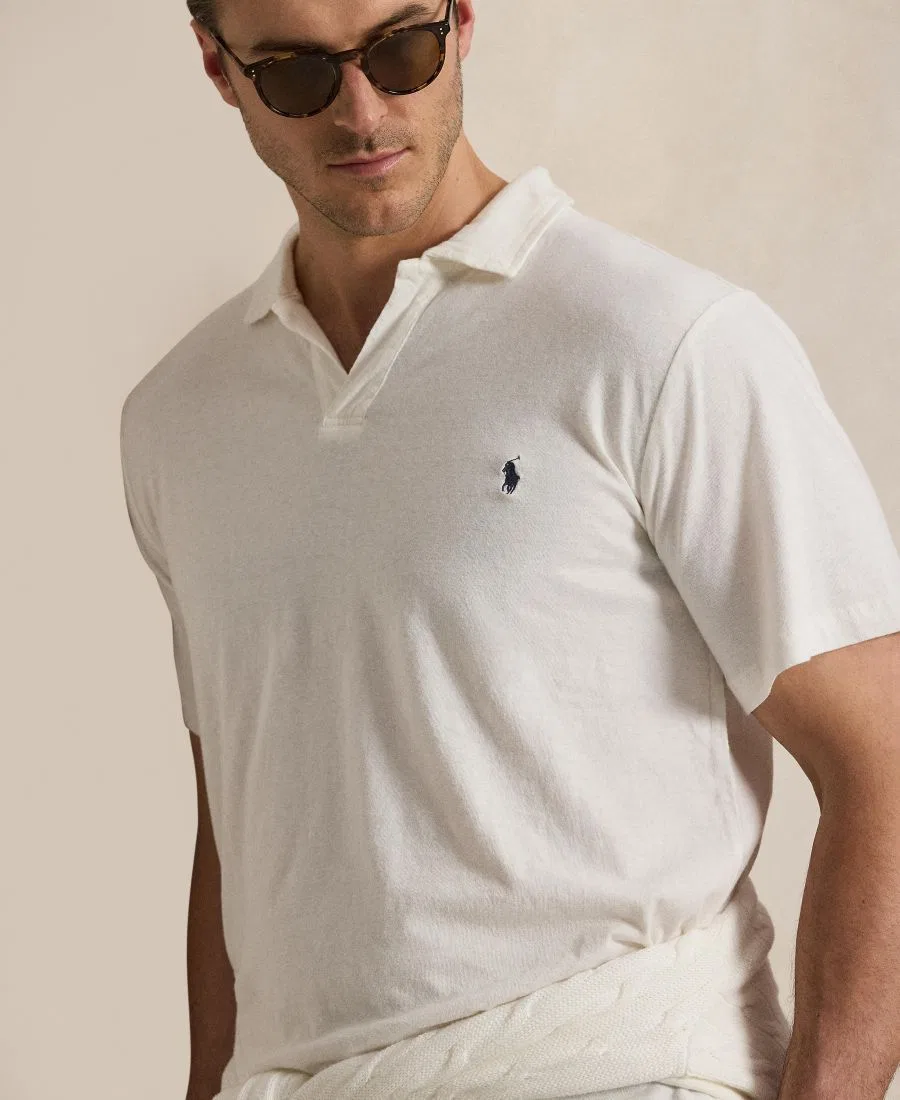 Мужская рубашка-поло с коротким рукавом больших размеров Polo Ralph Lauren — фото 4