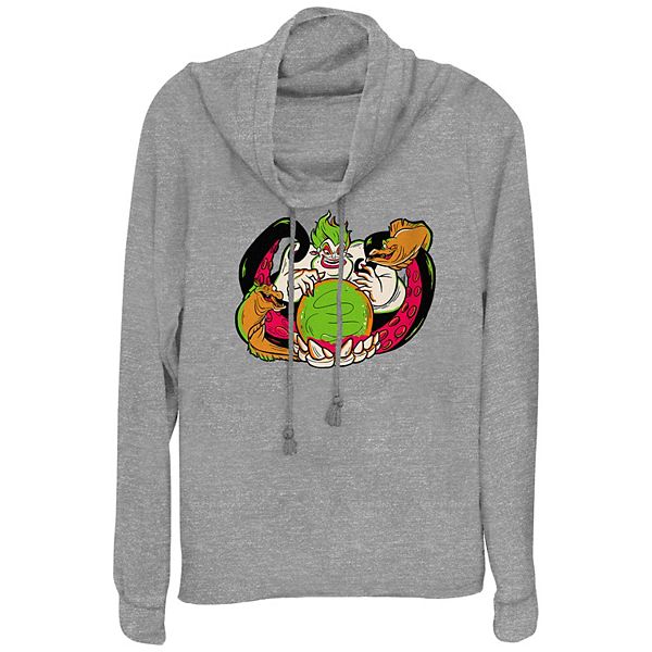 

Футболка Villain the little mermaid ursula sea witch plus size cowlneck graphic lightweight long sleeve Disney