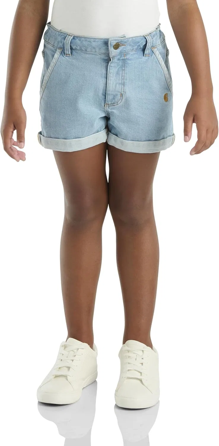 Шорты Carhartt Girls Rugged Flex Ripstop Denim Short, Light Wash