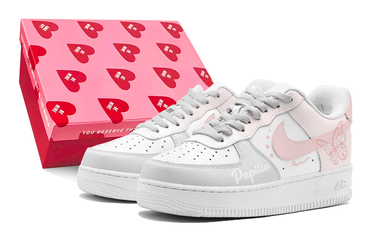 

Детские кроссовки для скейтбординга Air Force 1 LE Air Force 1 Low Top для подростков Nike, розовый