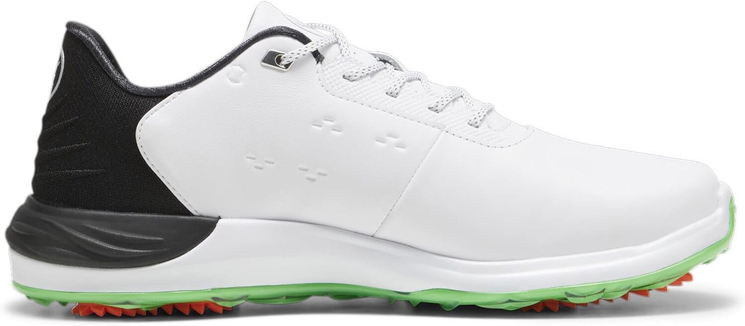 Кроссовки PUMA Golf Phantomcat Nitro, цвет Puma White/Puma Black/Fluro Green Pes — фото 4