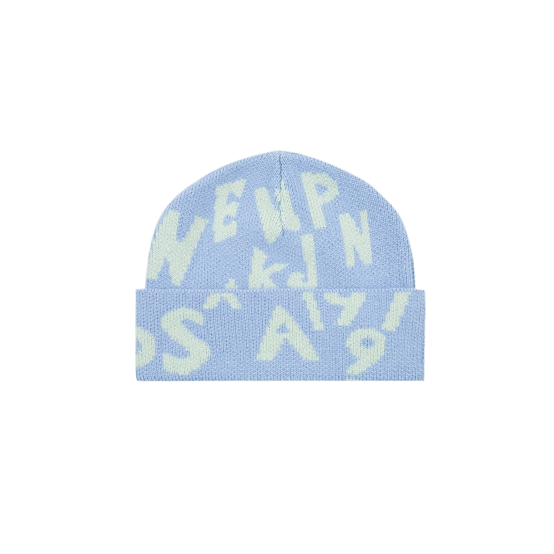 

EVISU Шерстяная шапка из кашемира и полиамида унисекс, Ice Blue
